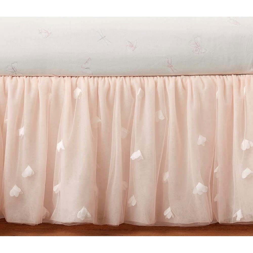 Pottery Barn Kids Monique Lhuillier Ethereal Tulle Crib Skirt ONLY